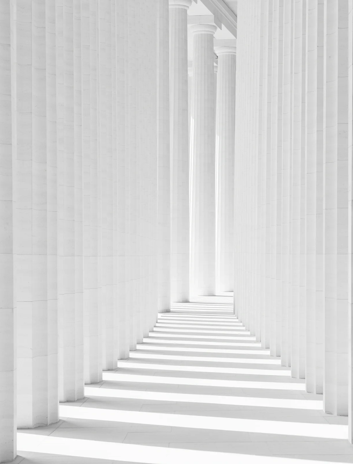 Architectural structure representing stability and lightness